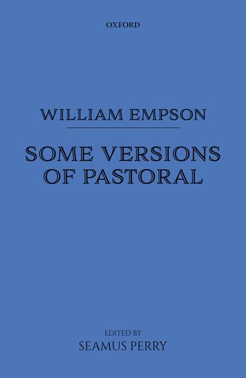 william empson some versions of pastoral book cover