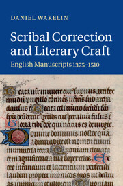scribal correction and literary craft book cover