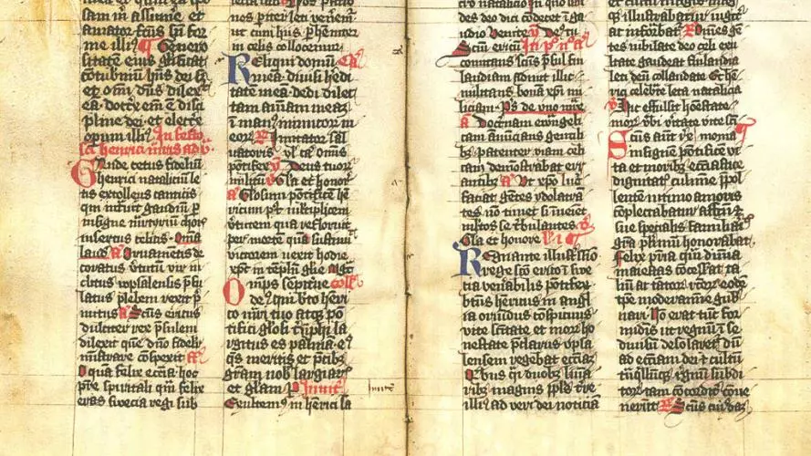 brevarium strengnense manuscript from 15 century