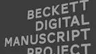 beckett digital manuscript project