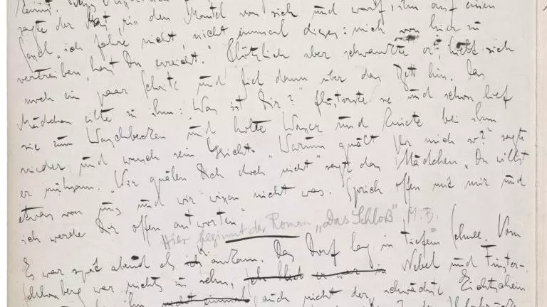 Kafka manuscript 