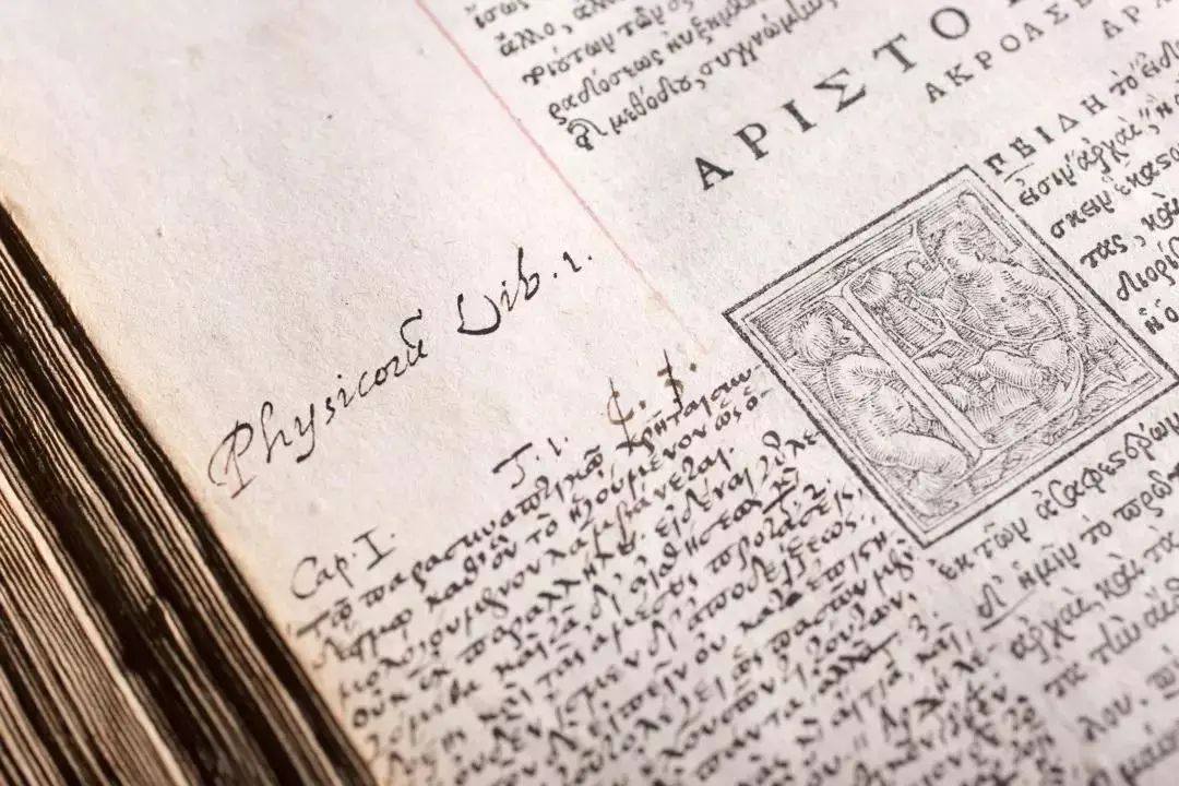 close up of manuscript